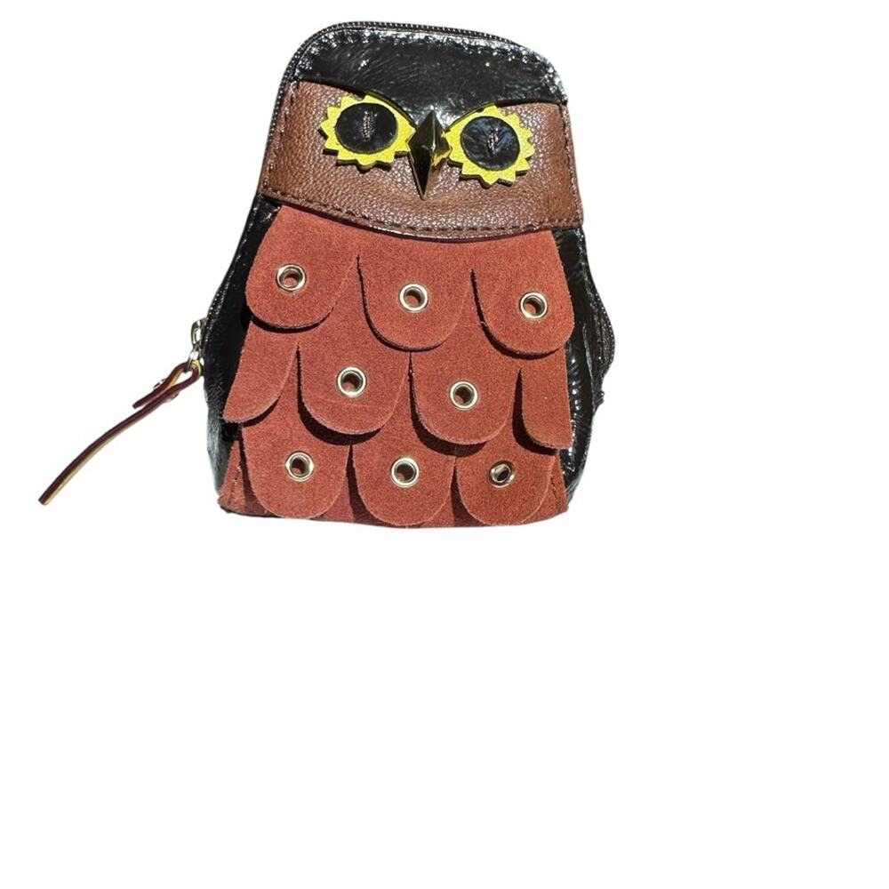 Kate Spade - Coin Purse, Minerva Owl Mini Bag, suede and patent leather - Picture 2 of 8